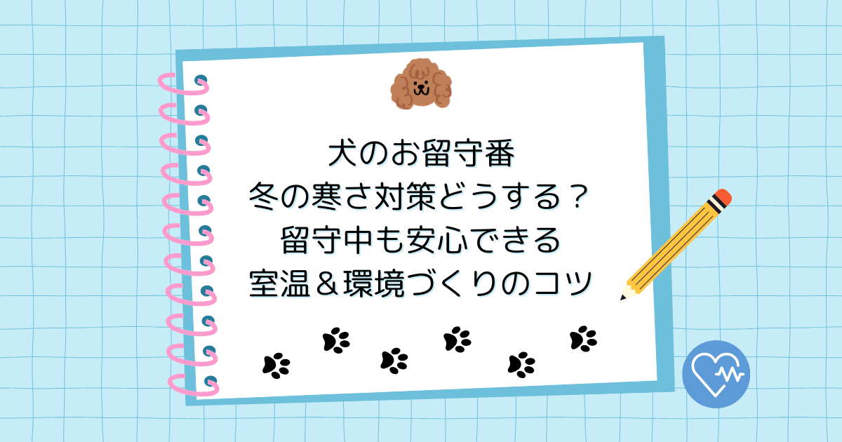 犬のお留守番、冬の寒さ対策どうする？留守中も安心できる室温＆環境づくりのコツ